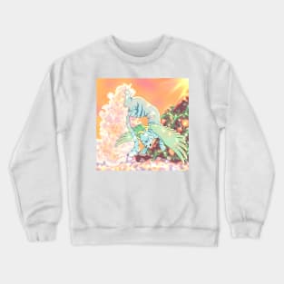 Blue winged tiger at the beach Crewneck Sweatshirt